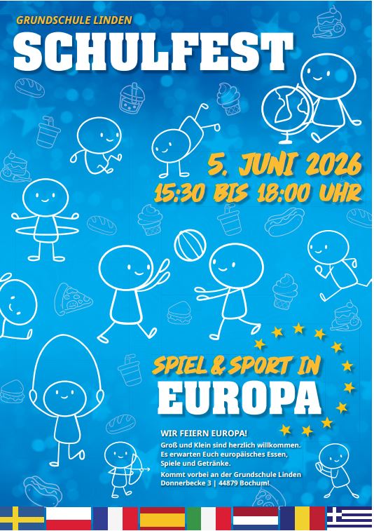 Flyer Schulfest Europa
